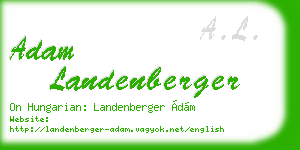 adam landenberger business card